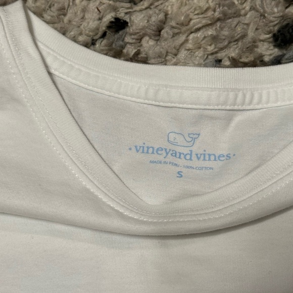 Vineyard Vines White Long Sleeve Tee with Graphic Details - Picture 3 of 6